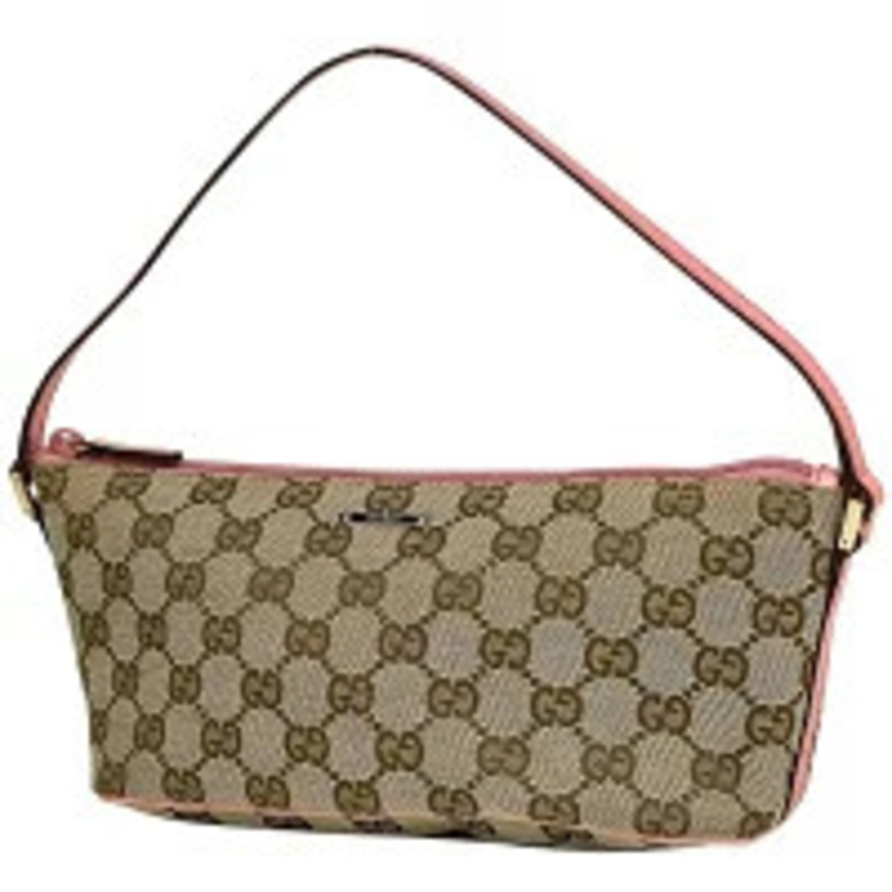 Gucci GG handbag accessory Clutch canvas beige pink